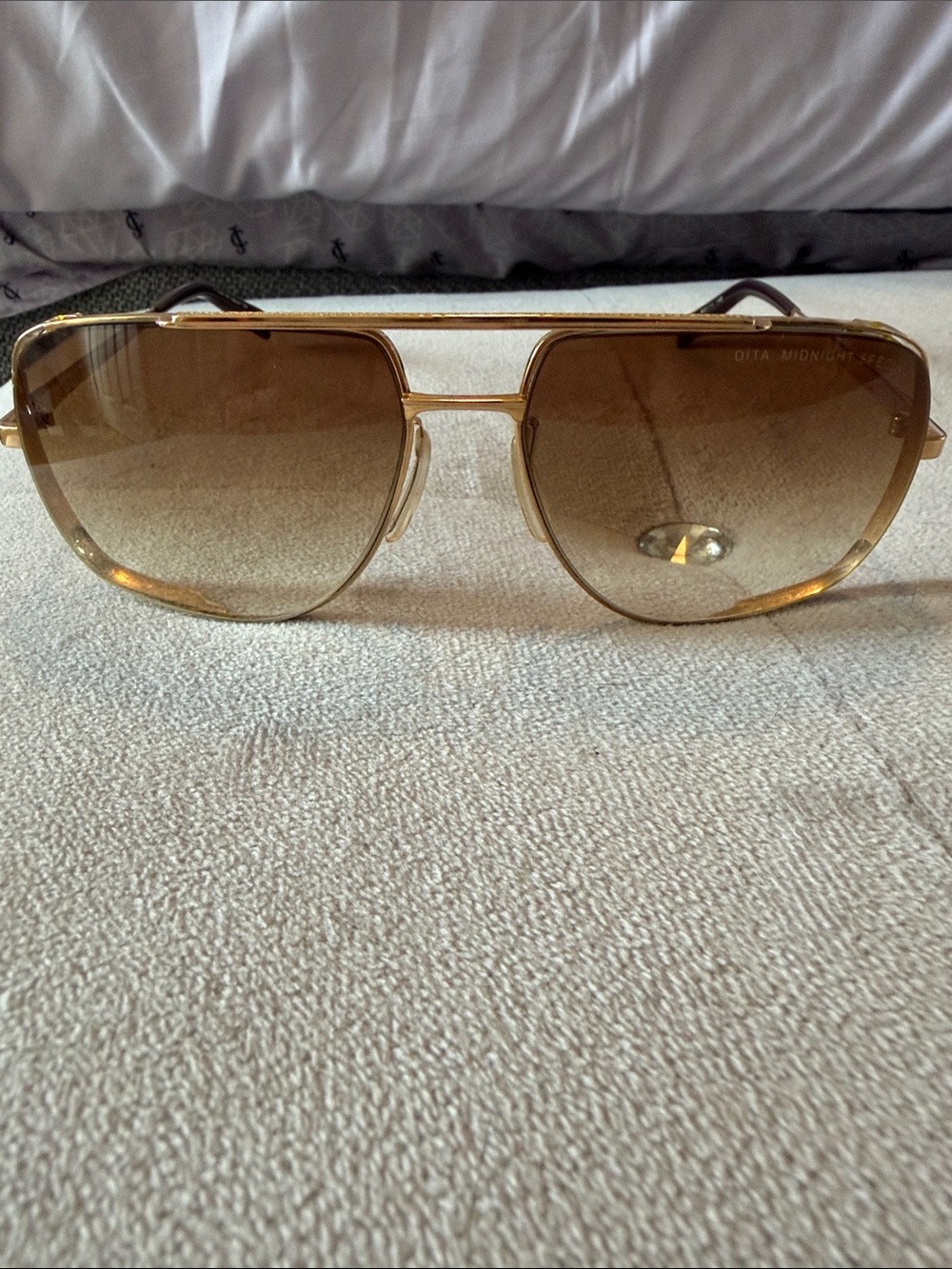 DITA Gold Frame Brown-Gradient Lens Sunglasses